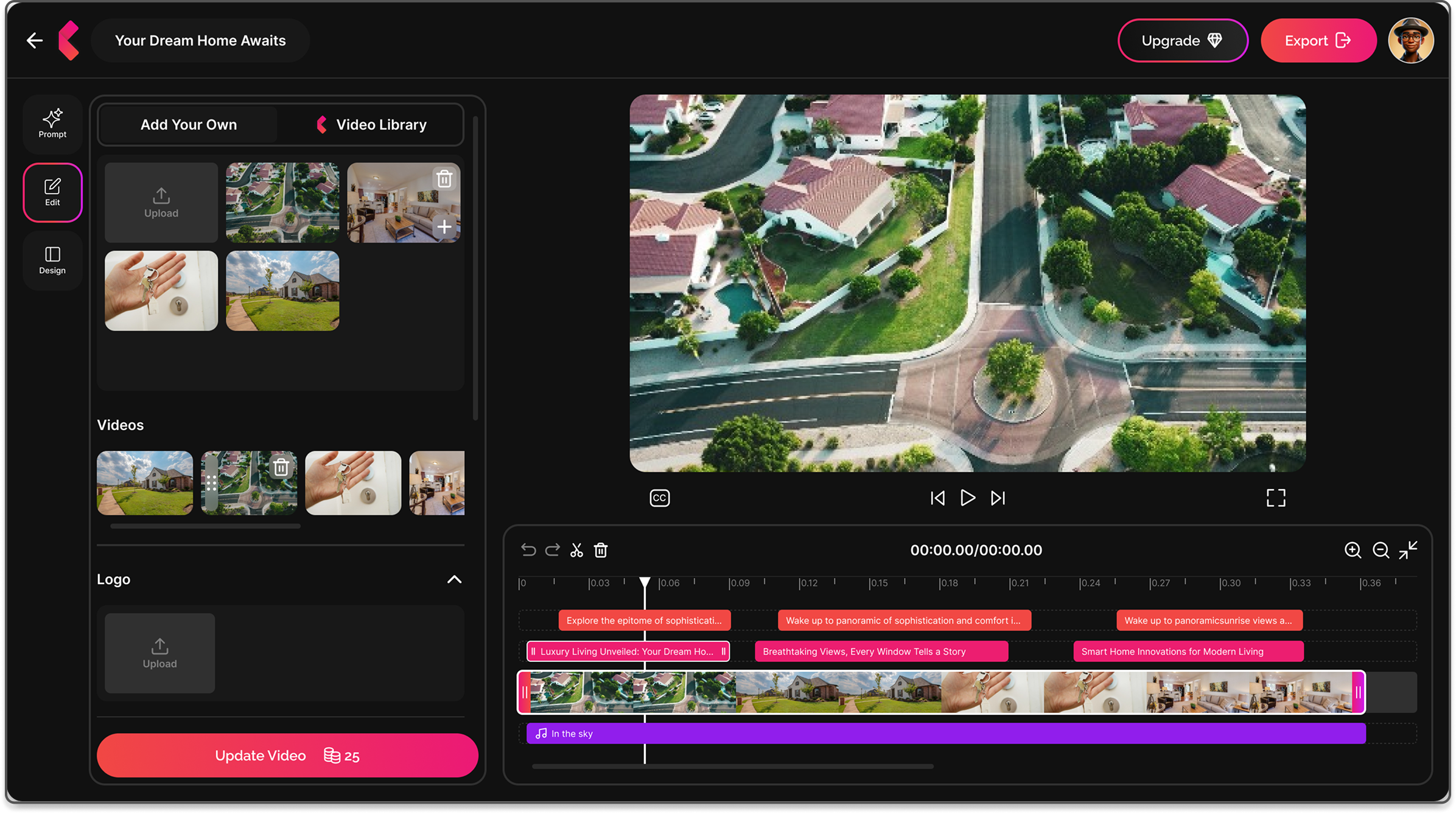 PinkFlicks screens overview