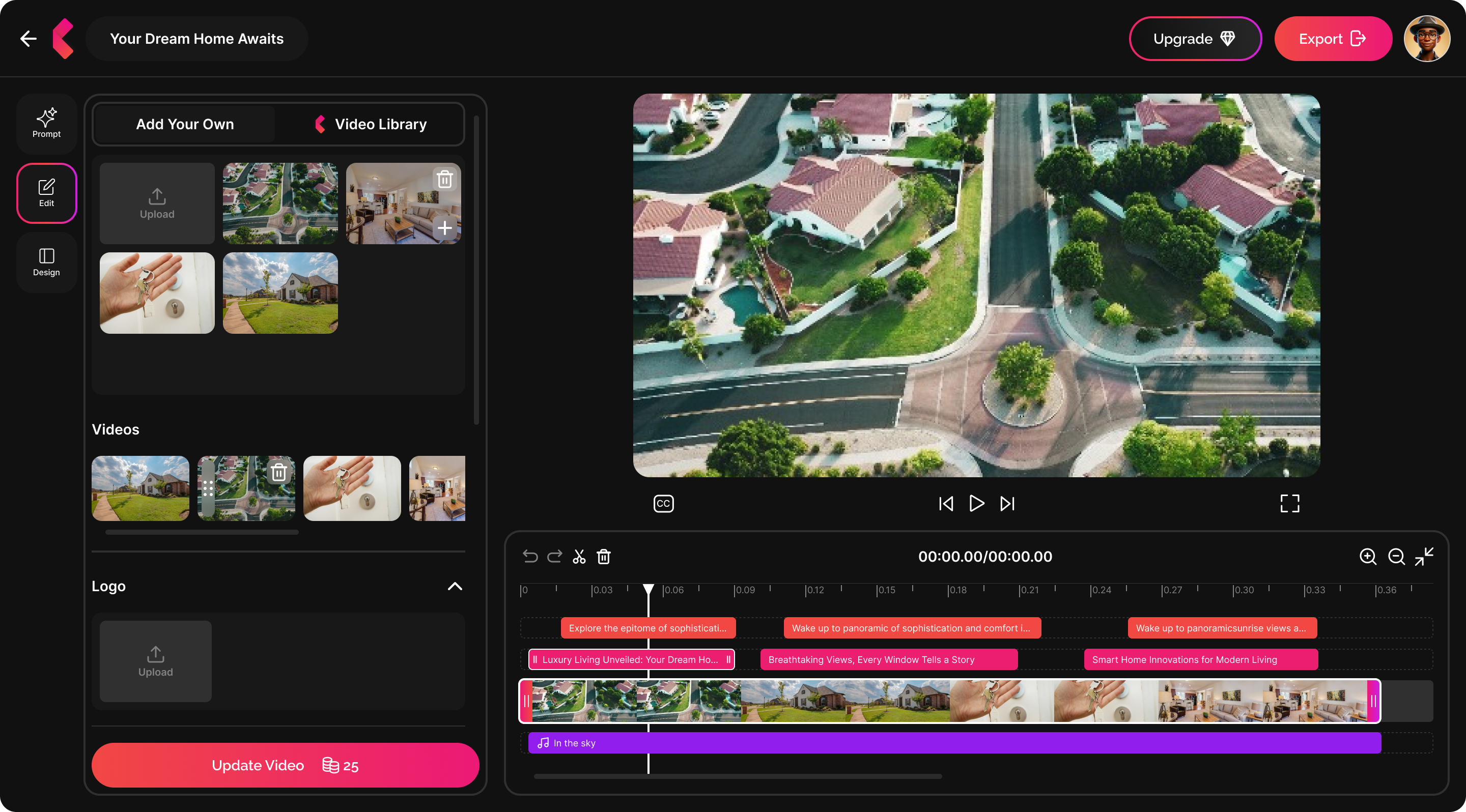 Preview screen
